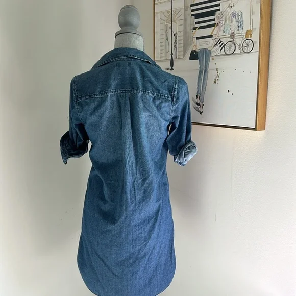 JCrew Denim Shirt Dress - Picture 4 of 5